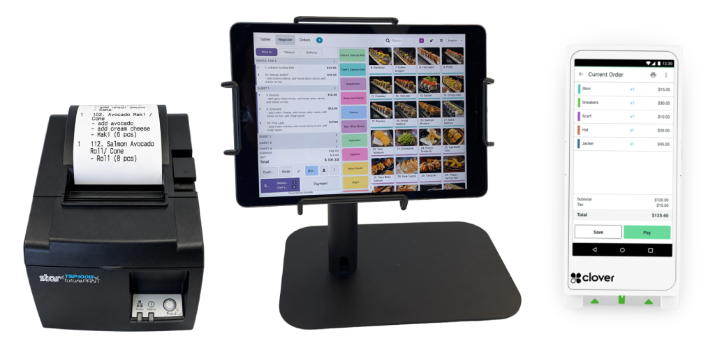Goopter Smart POS iPad with Flex printer - 2 POS setup