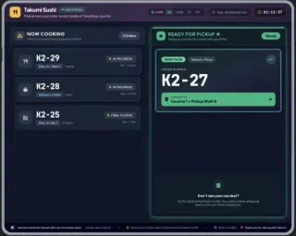 Goopter Smart OSD Order Status Display